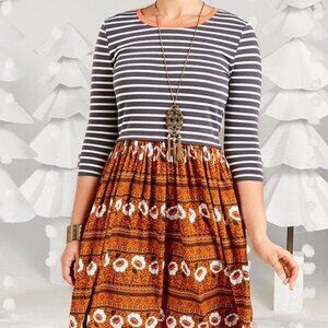 NWT: Matilda Jane Dress Winsome Striped Floral Dress